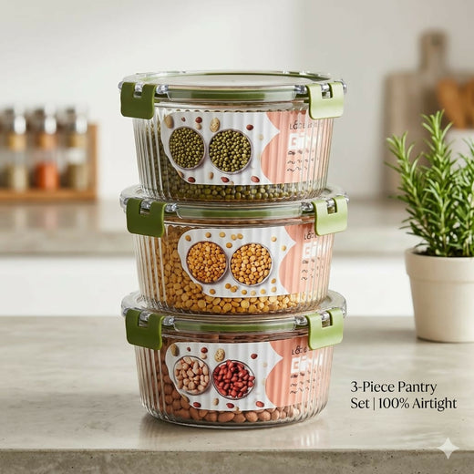 ALVENZA Food Storage Container Set – Space-Saving & Leak-Proof Design