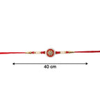 ALVENZA Kundan Pearl Rakhi – Elegant Traditional Brother’s Gift