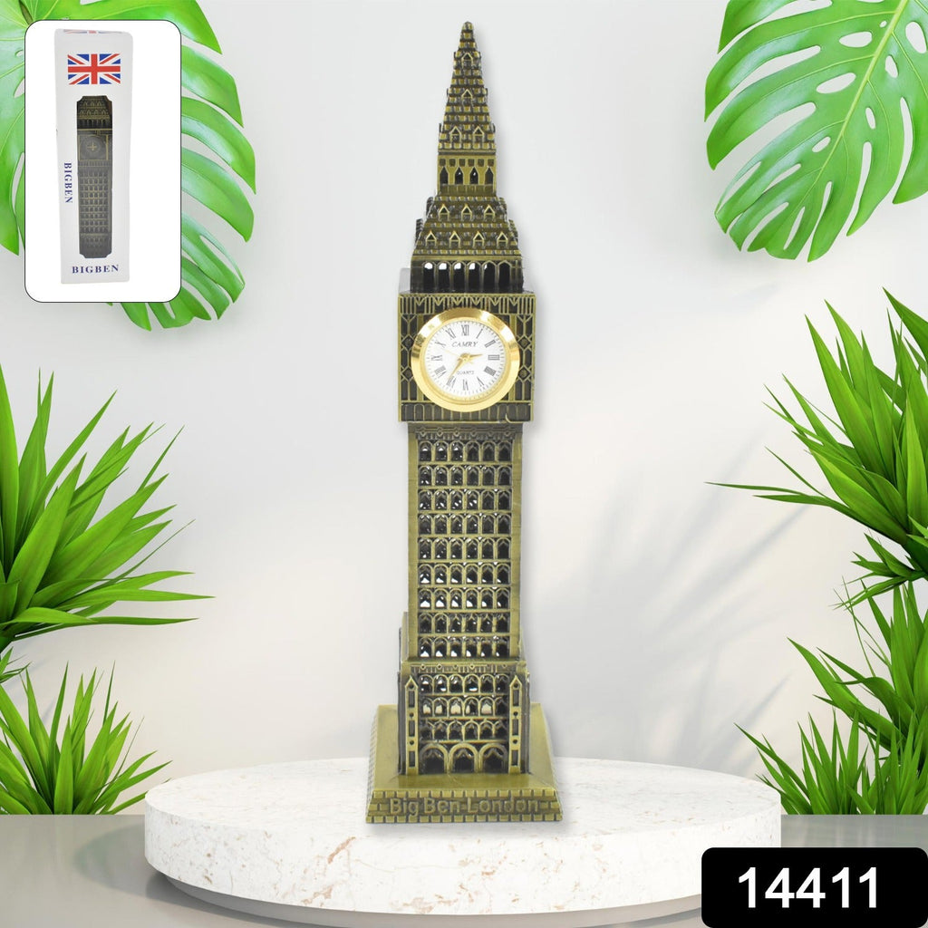 ALVENZA Big Ben Miniature Metal Statue – Elegant Home Decor Accent