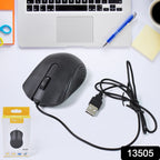 Wired Optical Mouse M-022, USB Connectivity | Compshop - Side View