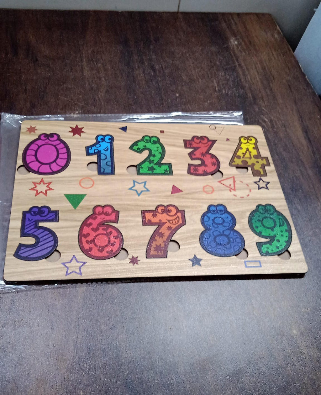 Wooden Number Puzzle Early Learning Board | Inventive Play - Detail View 7