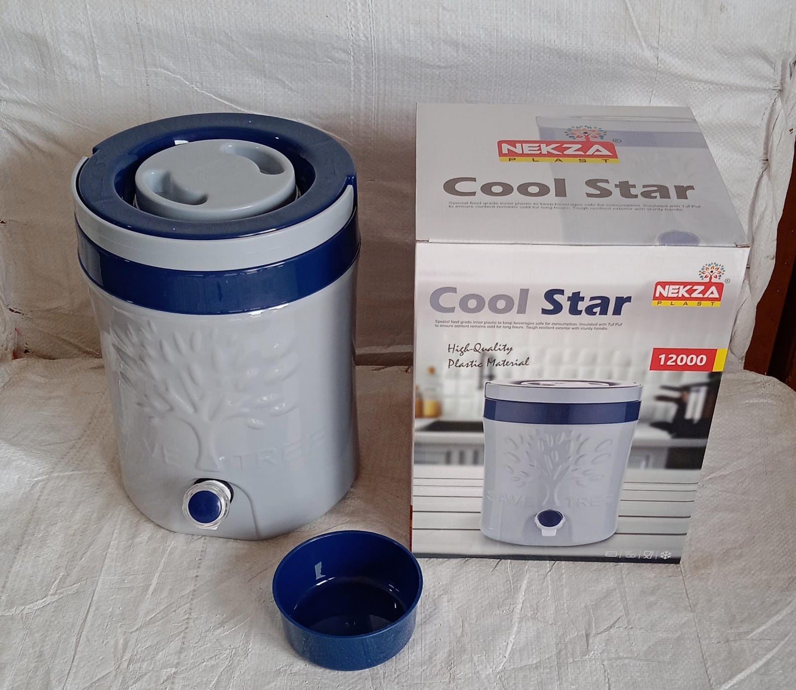 ALVENZA Insulated Water Jug 5000ml – Leakproof Travel Cooler | Nekza