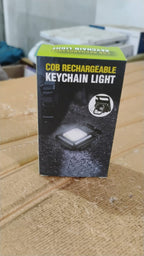 ALVENZA Rechargeable Keychain Flashlight – 4 Light Modes, Magnetic Base, COB light, | Vastate