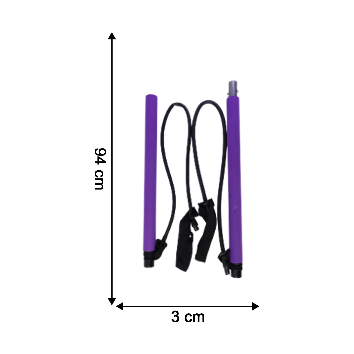 Pilates Bar with Resistance Bands Full-Body Home Workout Kit - Detail View 6