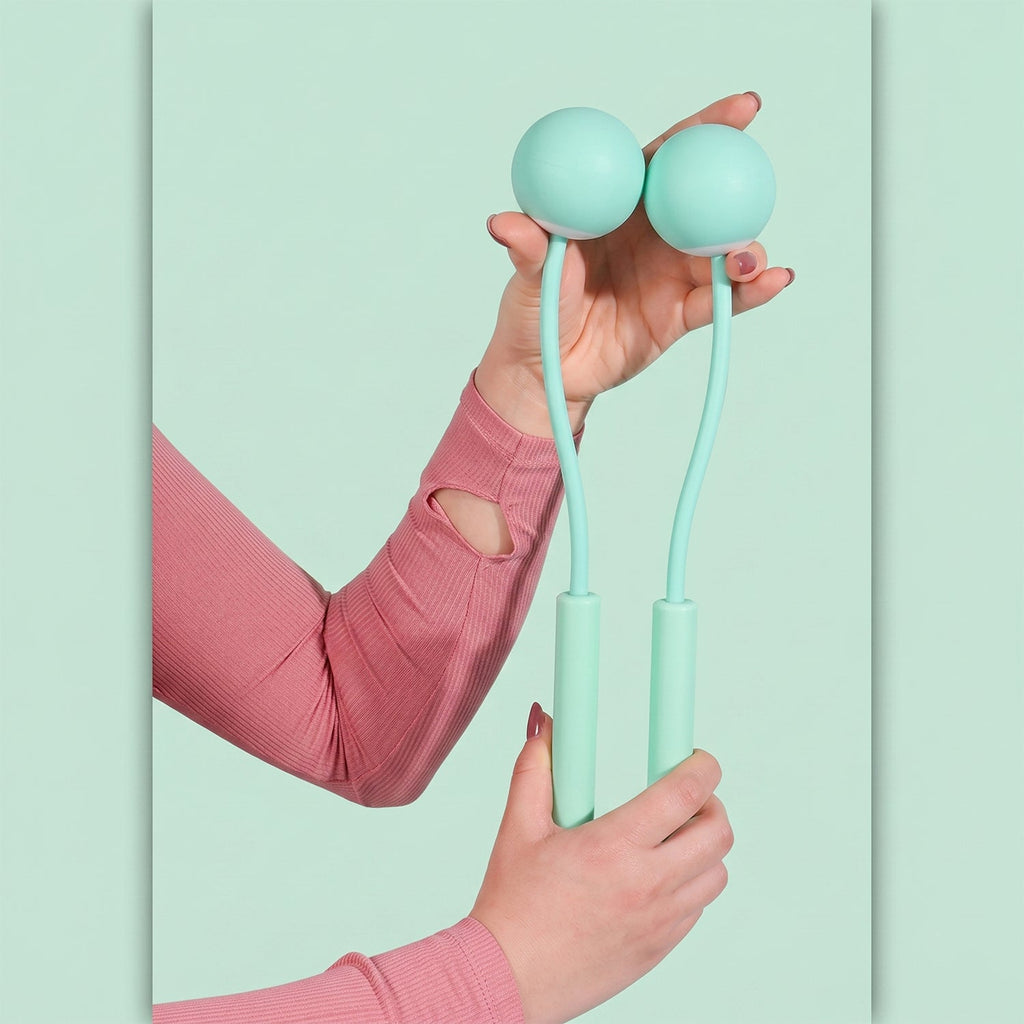 Skipping Rope Wrist Ball Compact Cardio & Fitness Tool - Front View