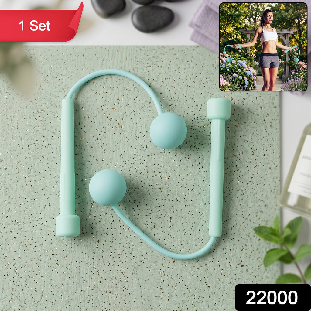 Skipping Rope Wrist Ball Compact Cardio & Fitness Tool - Side View