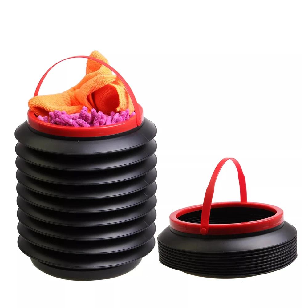 Foldable Car Trash Can 4L Space-Saving Organiser - Back View