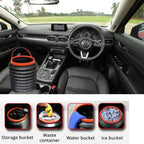 Foldable Car Trash Can 4L Space-Saving Organiser