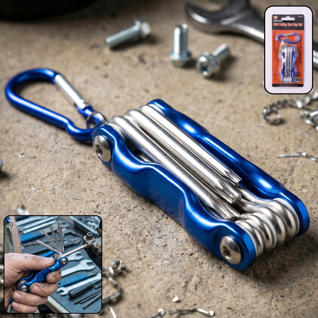 ALVENZA 8-in-1 Portable Cycling Repair Tool Kit – Compact & Durable