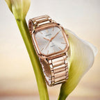 Women’s Square Dial Watch – Elegant Rose Gold Finish for Daily Wear
