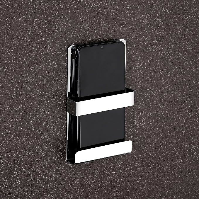 ALVENZA Wall-Mounted Mobile Phone Holder – Stylish Stainless Steel Finish for Convenience