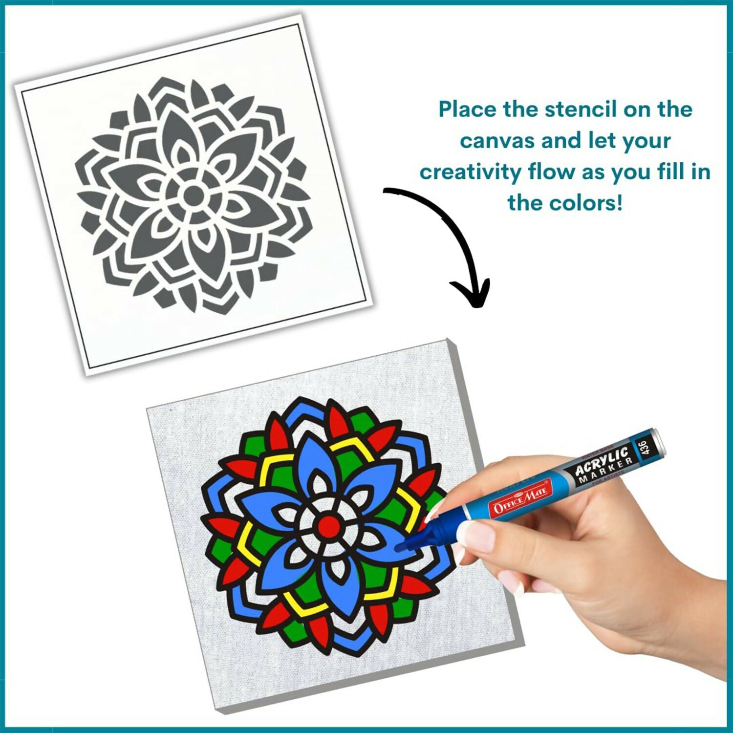 ALVENZA DIY Canvas Creation Kit – Fun & Creative Art for Kids