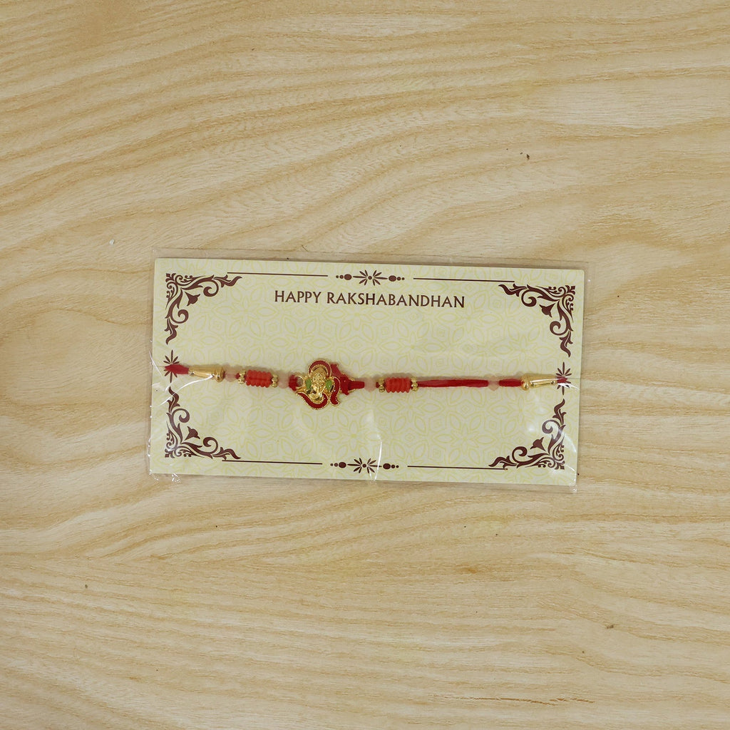 ALVENZA Mini Lord Ganesha Rakhi – Traditional Designer Gift for Brother