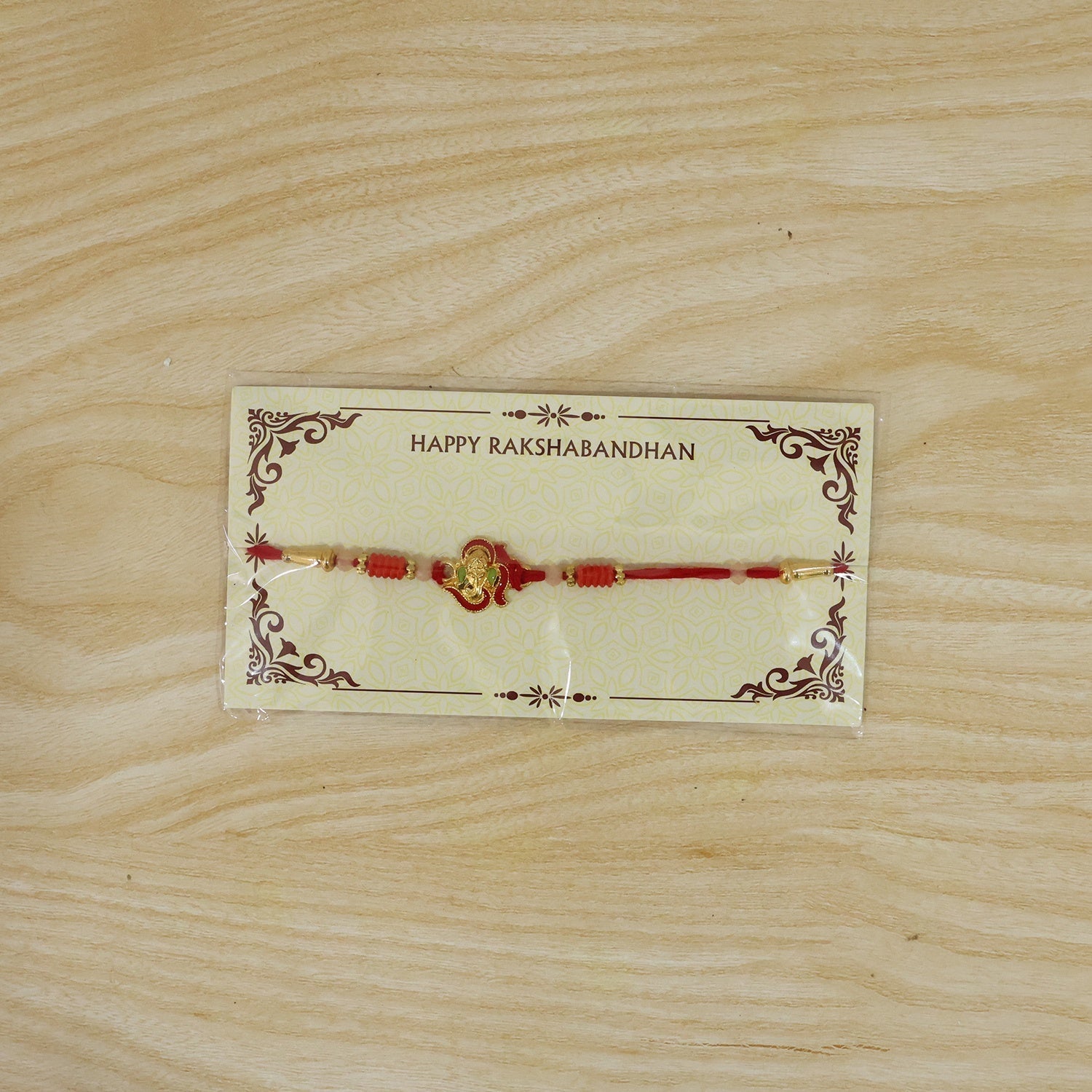 ALVENZA Mini Lord Ganesha Rakhi – Traditional Designer Gift for Brother