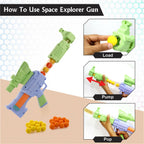 ALVENZA Space Explorer Pneumatic Gun – Safe Soft Foam Ball Shooter
