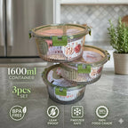 ALVENZA Food Storage Container Set – Space-Saving & Leak-Proof Design