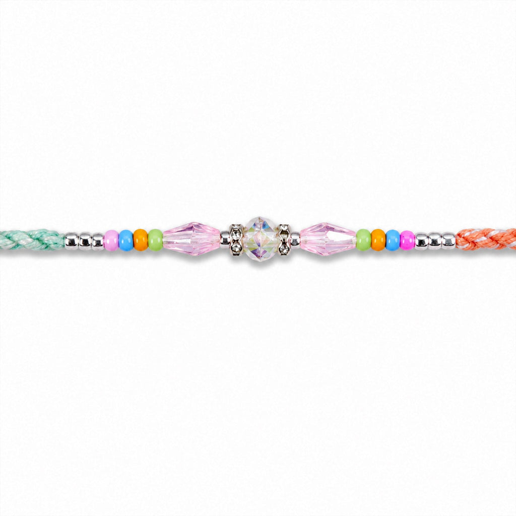 ALVENZA Premium Sparkle Designer Rakhi with Pearl Detail, Stone Centre and Gift Ready Style