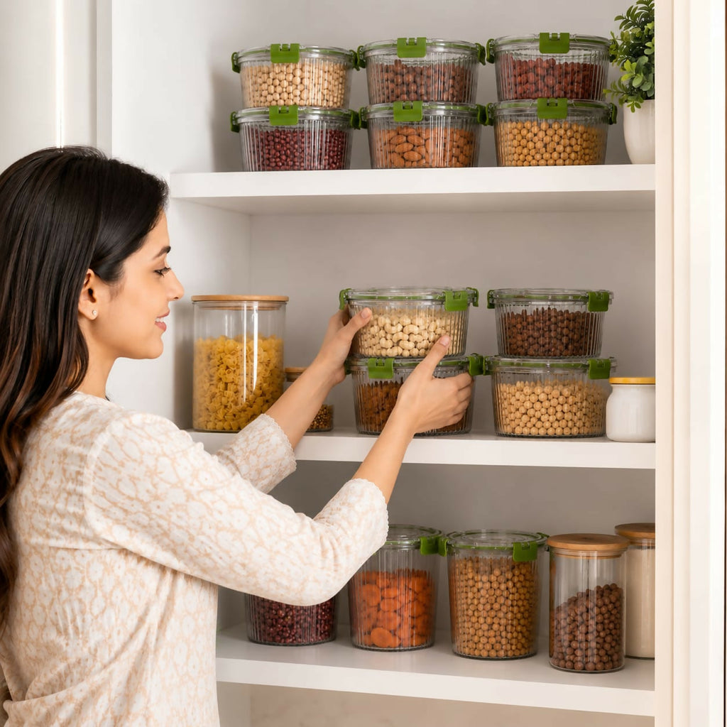 ALVENZA Food Storage Container Set – Space-Saving & Leak-Proof Design