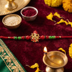 ALVENZA Ganesha Rakhi – Elegant Designer Festive Wrist Jewelry