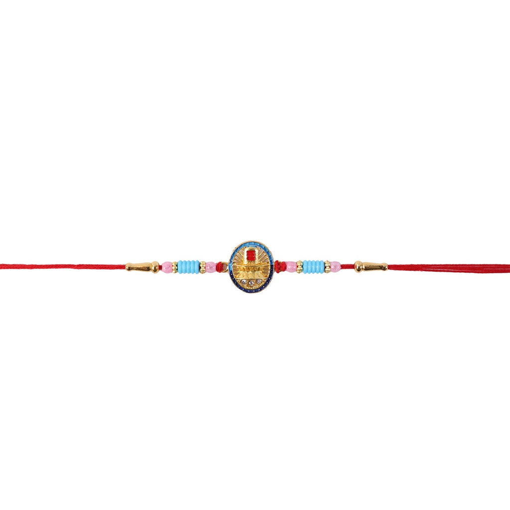 ALVENZA Lord Shivling Rakhi – Traditional Design with Soft Thread for Raksha Bandhan