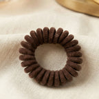 Soft Stretchable Telephone Wire Hair Band No Crease & Secure Fit - Front View