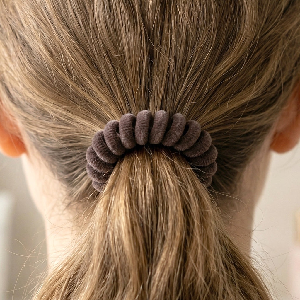 Soft Stretchable Telephone Wire Hair Band No Crease & Secure Fit - Detail View 8