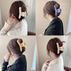 Fur Coated Hair Clutcher Clips – Soft Grip Set of 12