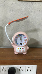 ALVENZA Astronaut Desk Lamp with Alarm Clock – Kid-Friendly Study Light