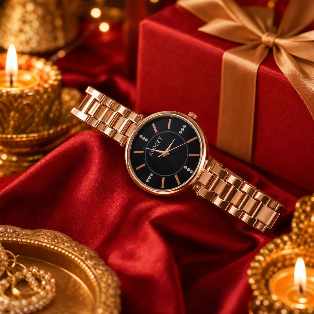 Women’s Rose Gold Metal Strap Watch – Elegant & Stylish Accessory