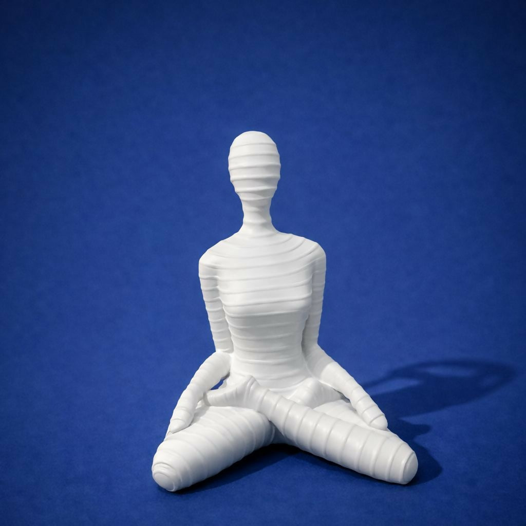 ALVENZA Meditation Yoga Human Sculpture – Serene Home Decor Showpiece