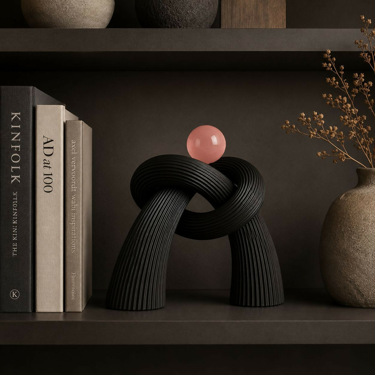 ALVENZA Modern Abstract Knot Sculpture – Elegant Home Decor Accent