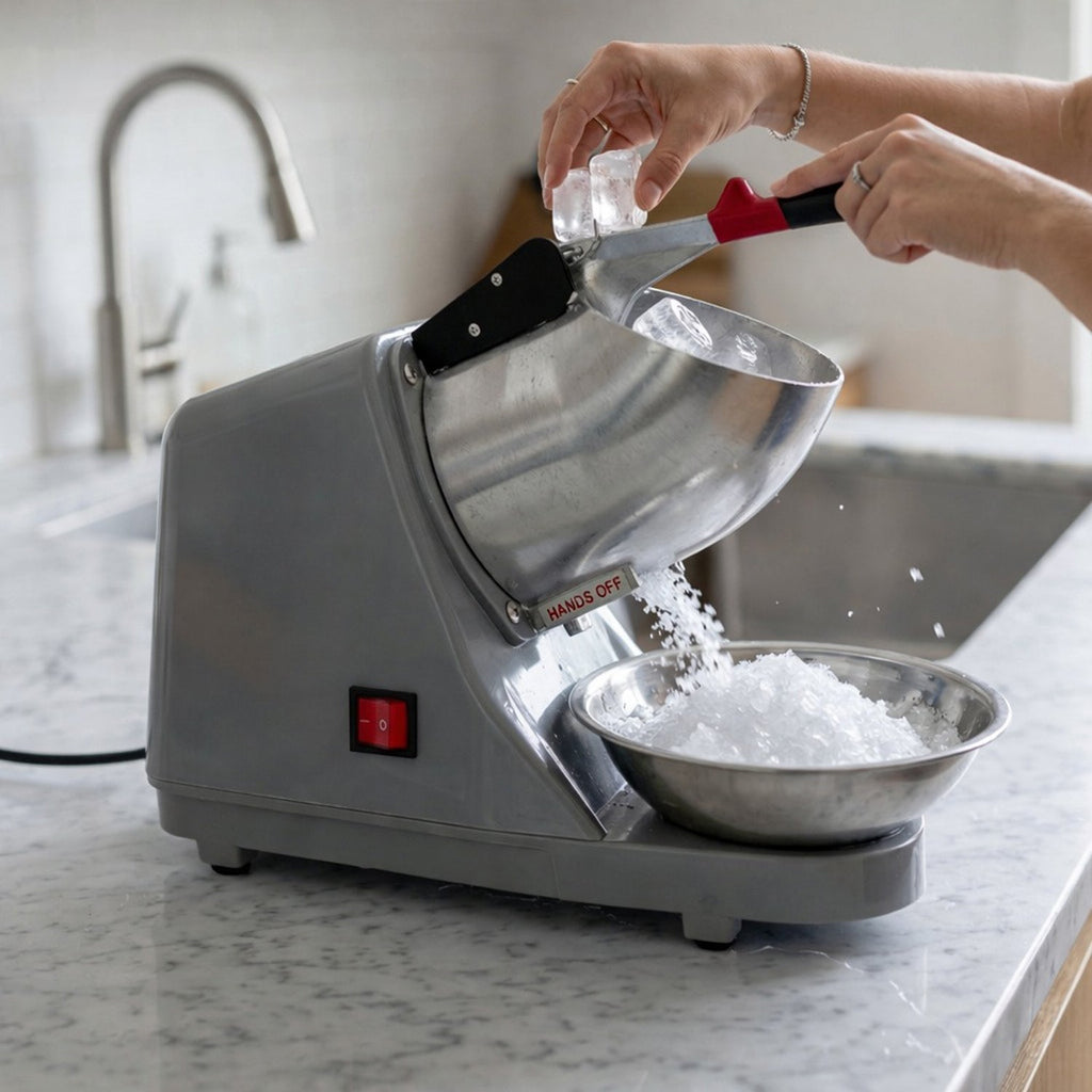 ALVENZA Electric Ice Crusher – Effortless & Fast for Home/Commercial Use