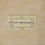 ALVENZA Purple Stone Pearl Rakhi with Soft Beads and Premium Festive Bracelet Look