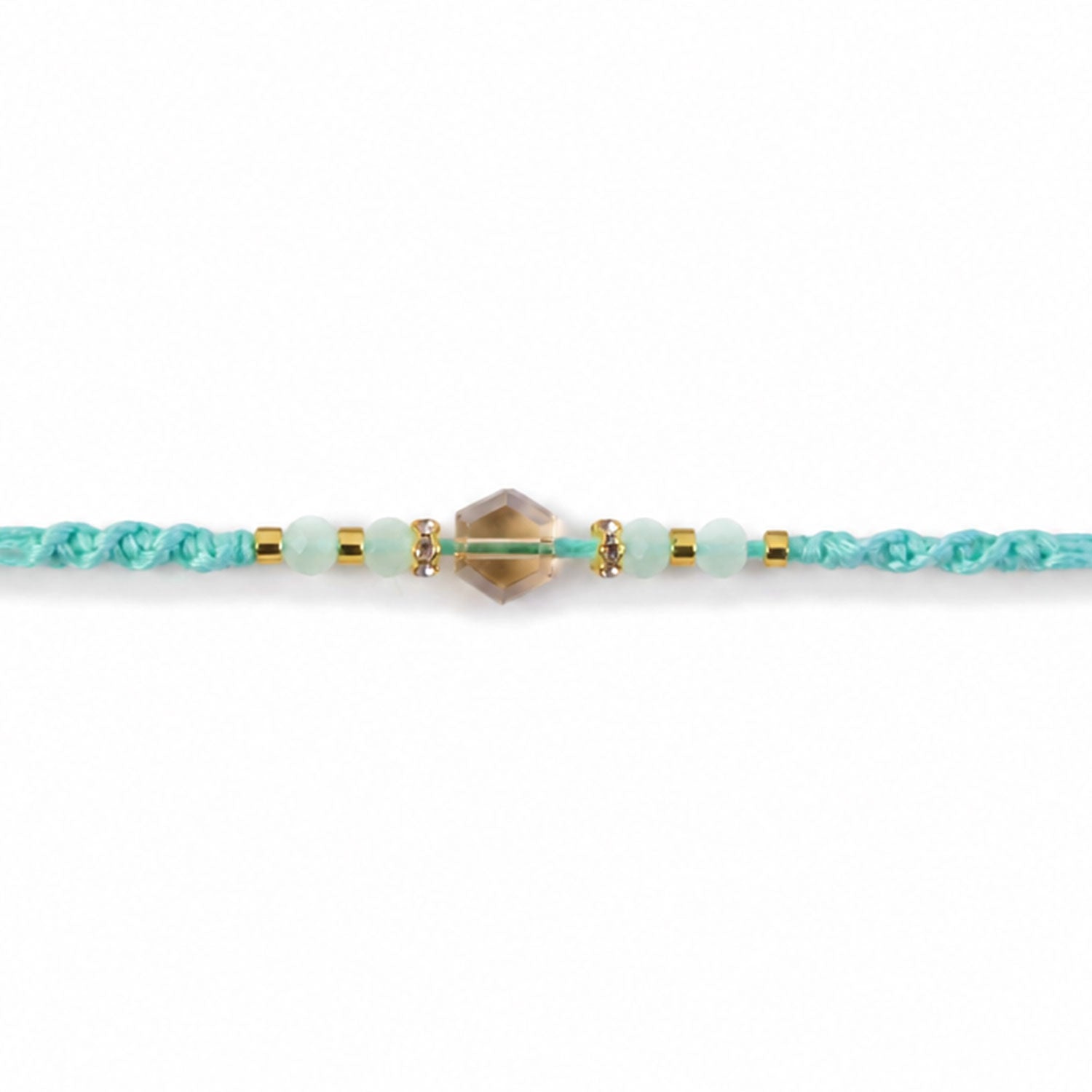 ALVENZA Premium Sparkle Designer Rakhi with Pearl Detail, Stone Centre and Gift Ready Style