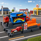 ALVENZA Hot Wheels City Fuel Station Playset – Interactive Racing Fun