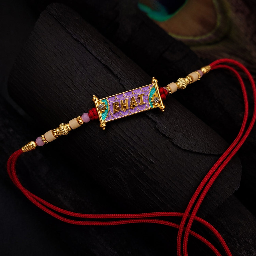 ALVENZA Colorful Beads Rakhi – Soft Thread & Stylish Appeal for Rakha