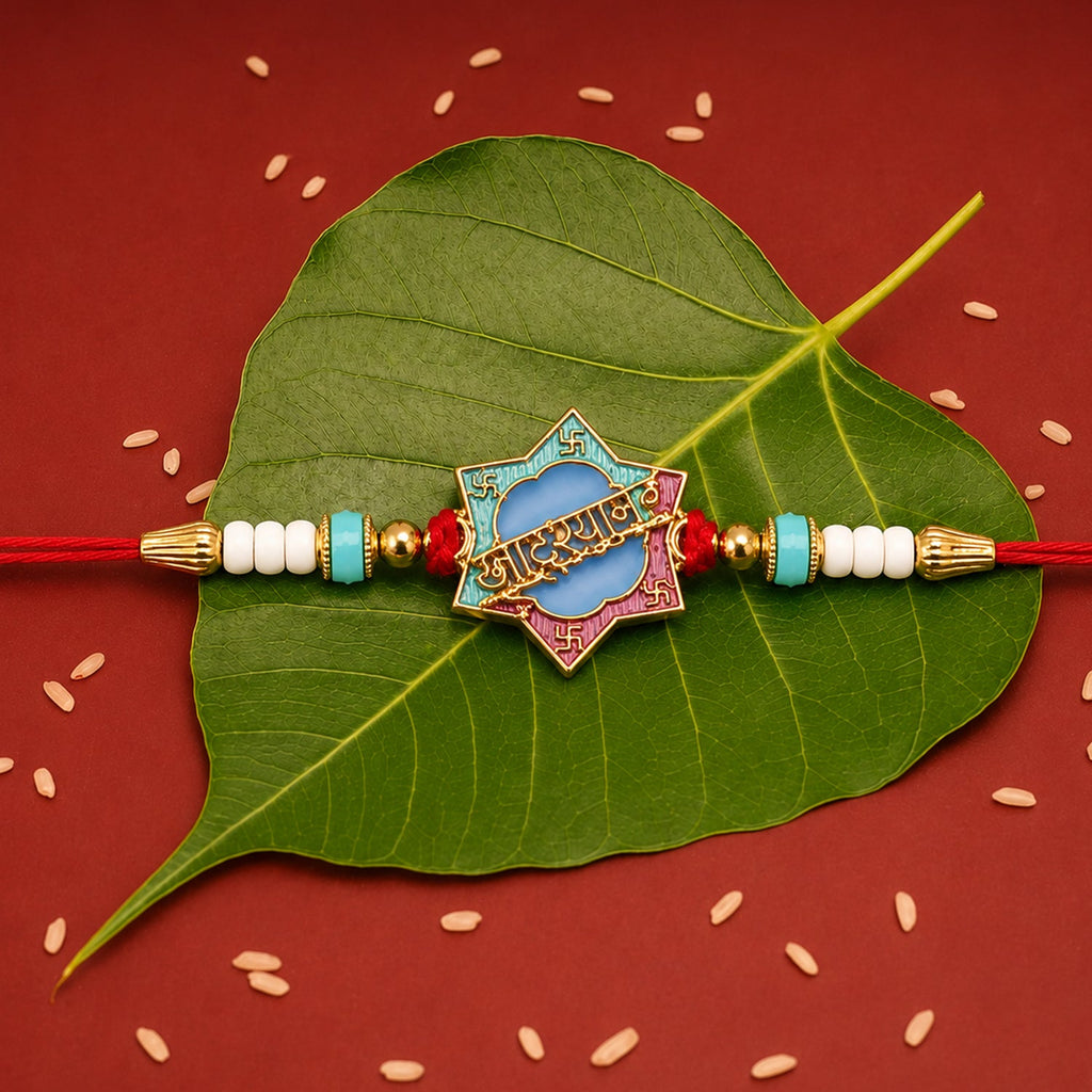 ALVENZA Khatu Shyam Rakhi – Colorful Beads for Raksha Bandhan Celebration