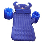 Inflatable Car Air Mattress Portable & Comfortable for Travel, Car Sofa - Back View