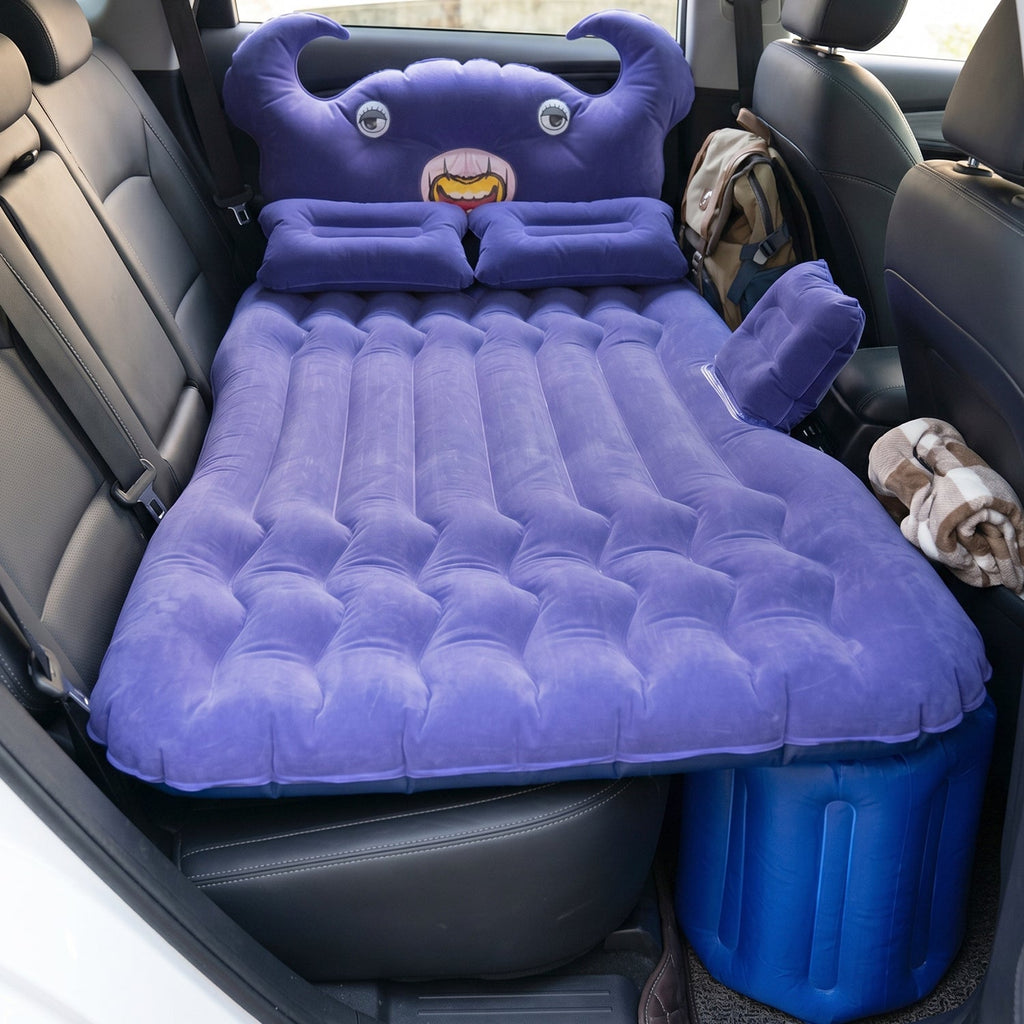 Inflatable Car Air Mattress Portable & Comfortable for Travel, Car Sofa - Detail View 8