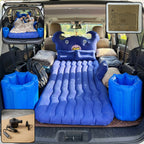 Inflatable Car Air Mattress Portable & Comfortable for Travel, Car Sofa - Side View