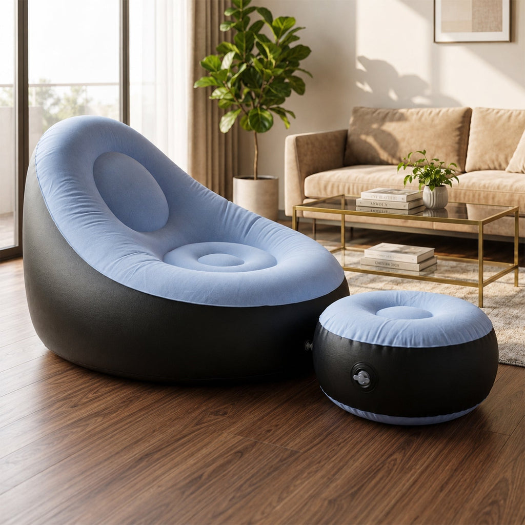 Inflatable Sofa Chair Portable, Comfortable Indoor & Outdoor Seating