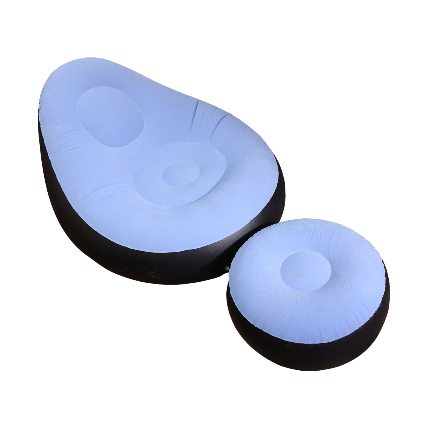 Inflatable Sofa Chair Portable, Comfortable Indoor & Outdoor Seating - Back View