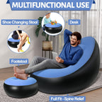Inflatable Sofa Chair Portable, Comfortable Indoor & Outdoor Seating - Detail View 5