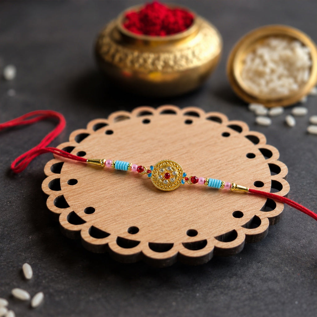 ALVENZA Diamond Rakhi – Elegant Traditional & Modern Style