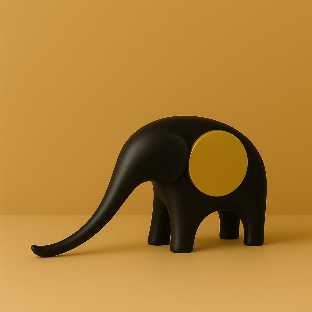 ALVENZA Modern Elephant Showpiece – Elegant Home Decor Accent