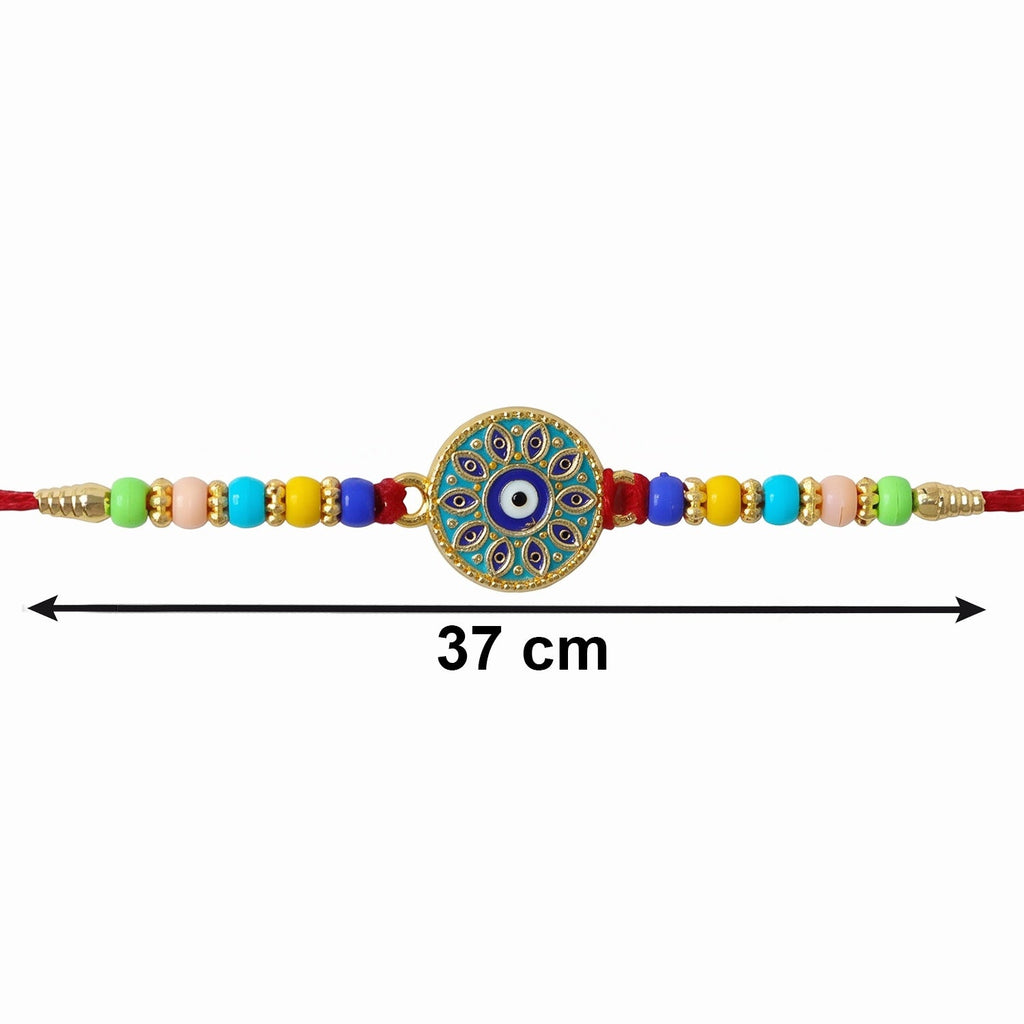 ALVENZA Evil Eye Mandala Rakhi – Symbol of Love and Protection