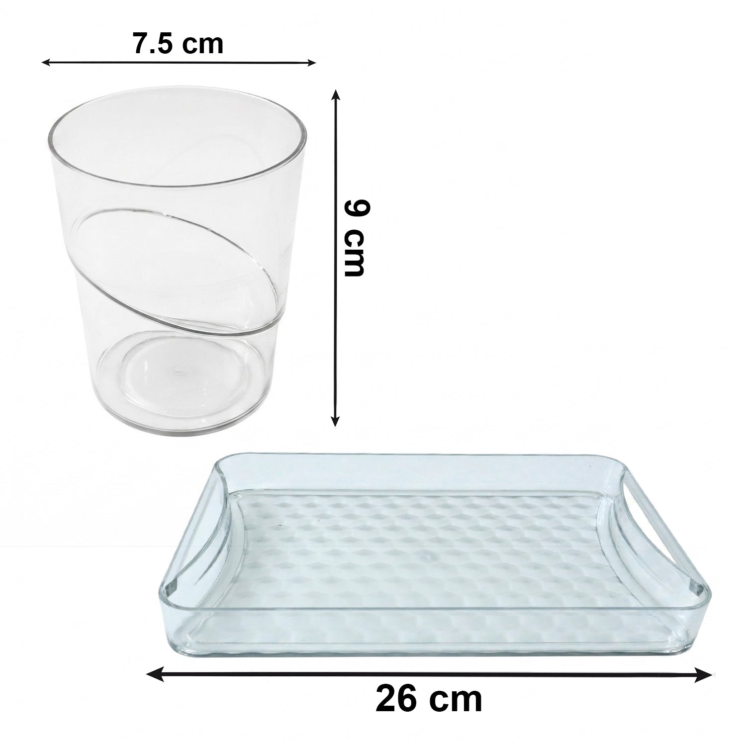 Glass Serving Set Elegant & Multipurpose for Home Use - Detail View 6