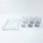 Glass Serving Set Elegant & Multipurpose for Home Use - Back View