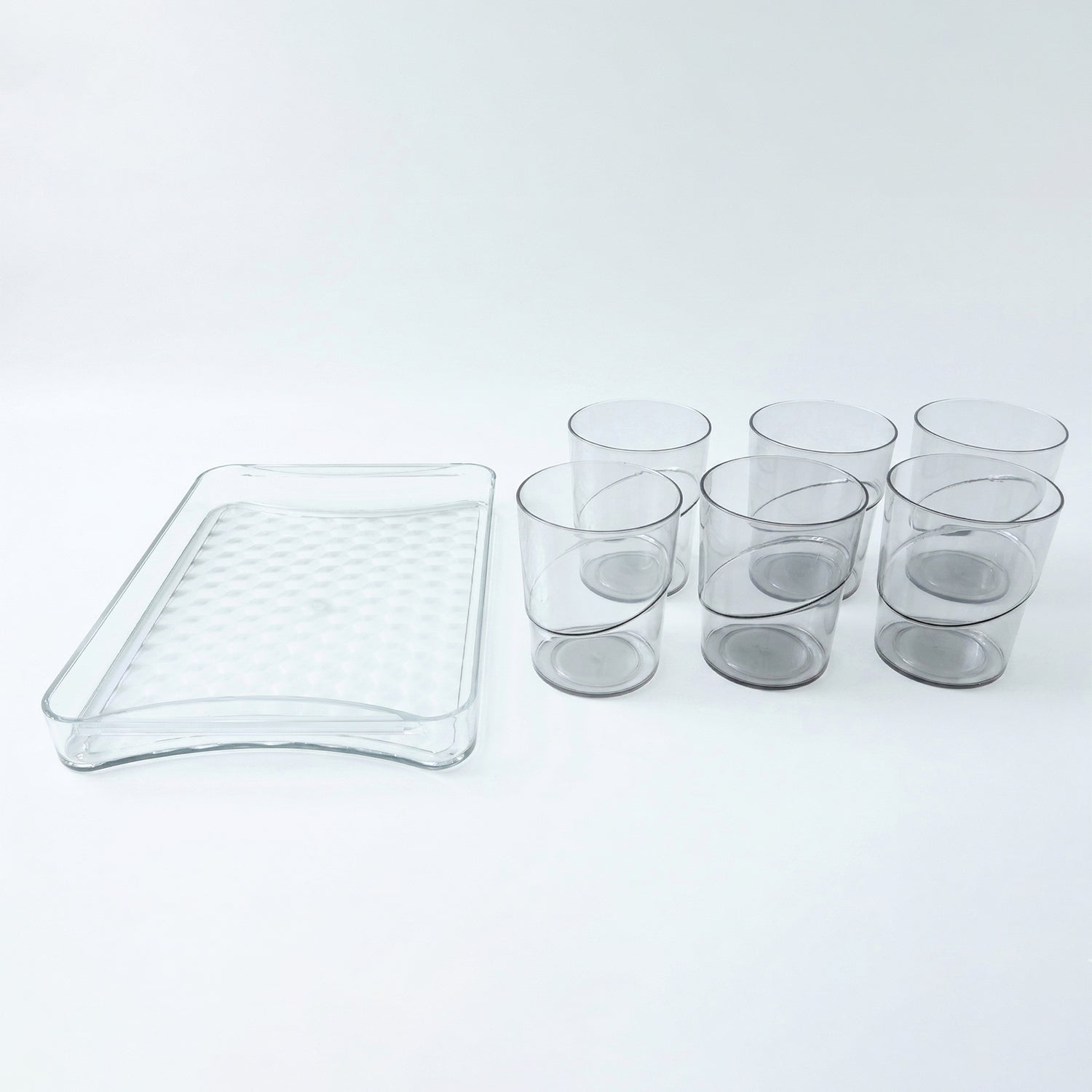 Glass Serving Set Elegant & Multipurpose for Home Use - Back View