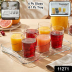 Glass Serving Set Elegant & Multipurpose for Home Use - Side View